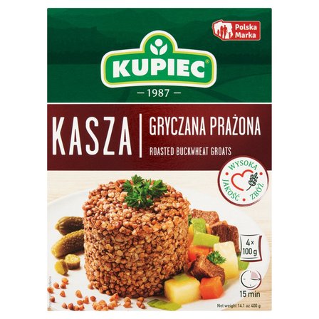 Kupiec Kasza gryczana prażona 400 g (4 x 100 g) (1)