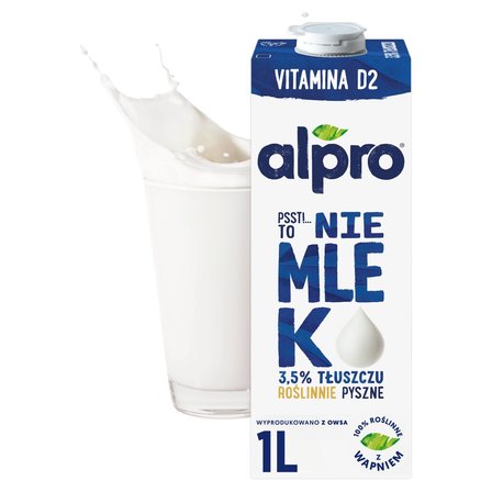 Alpro Psst! To nie mlek Napój owsiany 3,5 % 1 l (2)