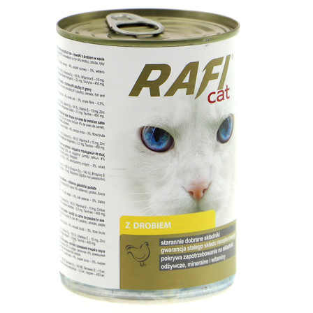 RAFI CAT KARMA DLA KOTÓW Z DROBIEM 415G (10)