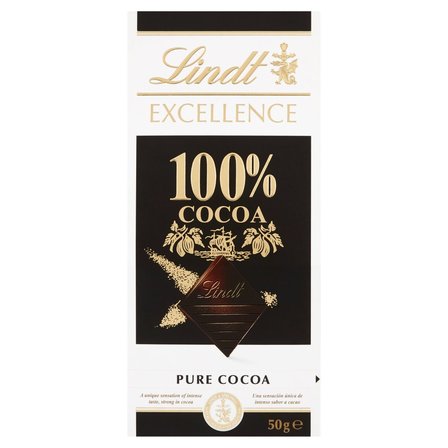Lindt Excellence 100 % Cocoa Tabliczka kakaowa 50 g (1)