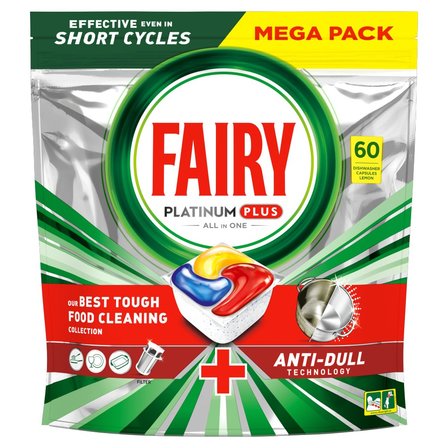 Fairy Platinum Plus Cytryna Tabletki do zmywarki All In One, 60 tabletek (1)