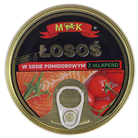 MK Łosoś w sosie pomidorowym z jalapeno 160g (1)