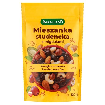 Bakalland Mieszanka studencka z migdałami 100 g (1)