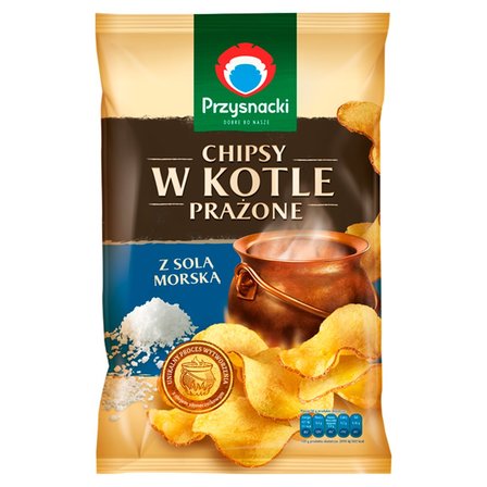 Przysnacki Chipsy w kotle prażone z solą morską 125 g (1)