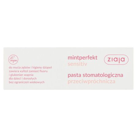 Ziaja Mintperfekt Sensitiv Pasta stomatologiczna przeciwpróchnicza 75 ml (1)
