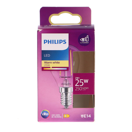 Philips żarówka ciepło biała Led 2W=25W E14 (1)