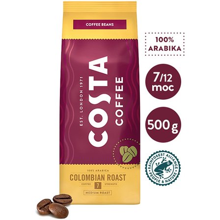 COSTA COFFEE Colombian Roast Medium Roast Kawa palona ziarnista 500 g (7)