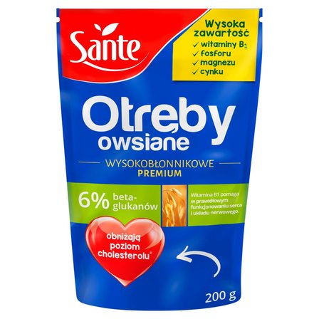 Sante Otręby owsiane wysokobłonnikowe premium 200 g (1)