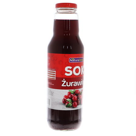 NATURAVENA SOK Z ŻURAWINY 100% 750ML (11)