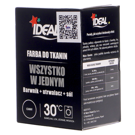 IDEAL farba do tkanin czarna 230g (1)