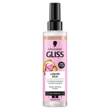 Gliss Liquid Silk Ekspresowa odżywka do włosów matowych i łamliwych 200 ml (1)