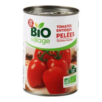 WM Pomidory całe bez skórki w soku pomidorowym bio 400g/240g (1)