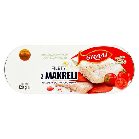 Graal Filety z makreli w sosie pomidorowym 120 g (1)