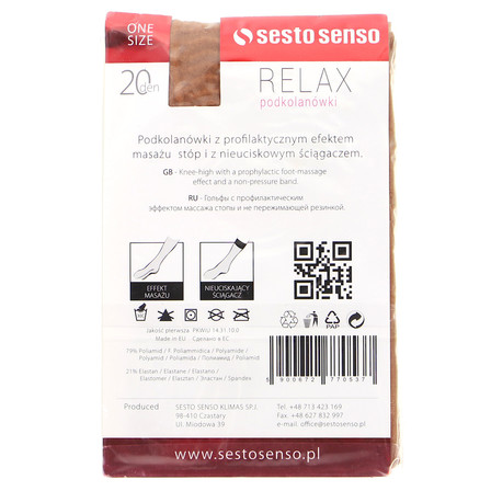 SESTO SENSO PODKOLANÓWKI DAMSKIE RELAX (2)