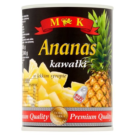 MK Ananas kawałki w lekkim syropie 565 g (1)