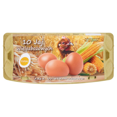 Top Jaj Jaja wielozbożowe z chowu klatkowego L 10 sztuk (1)