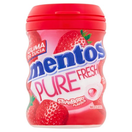 Mentos Pure Fresh Strawberry Guma do żucia bez cukru 60 g (30 sztuk) (1)