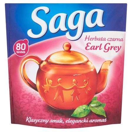 Saga Earl Grey Herbata czarna 120 g (80 torebek) (1)