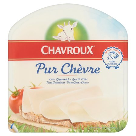 Chavroux Pur Chèvre Ser dojrzewający z mleka koziego w plastrach 120 g (1)