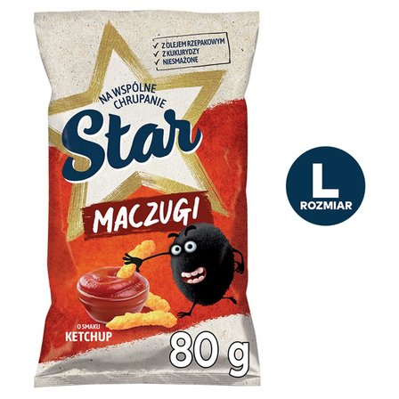 Star Maczugi Chrupki kukurydziane o smaku ketchup 80 g (2)