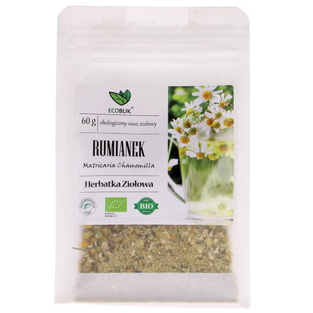 EcoBlik Herbatka ziołowa Rumianek ekologiczna - 60 g (1)