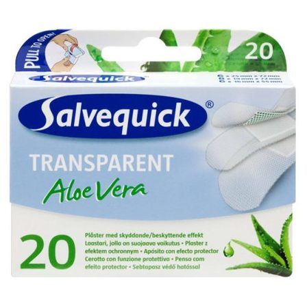 Salvequick, plastry transparentne Aloe Vera, 20 szt (1)