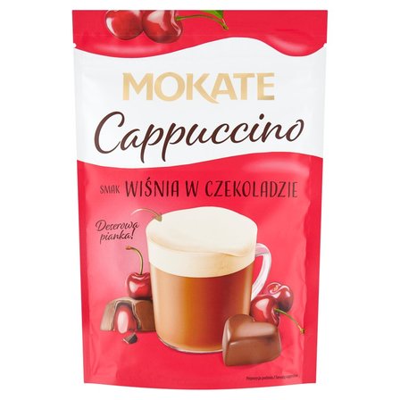 Mokate Cappuccino smak wiśnia w czekoladzie 110 g (1)