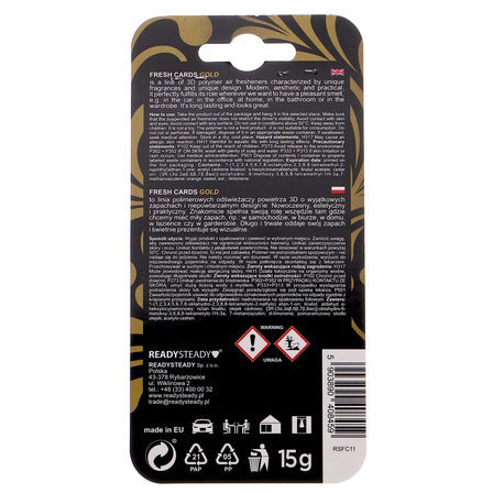 Zapach samochodowy gold premium edition  15g (2)