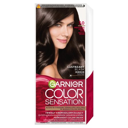 Garnier Color Sensation Farba do włosów 3.0 Prestiżowy ciemny brąz (1)