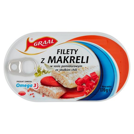 Graal Filety z makreli w sosie pomidorowym ze słodkim chili 170 g (1)