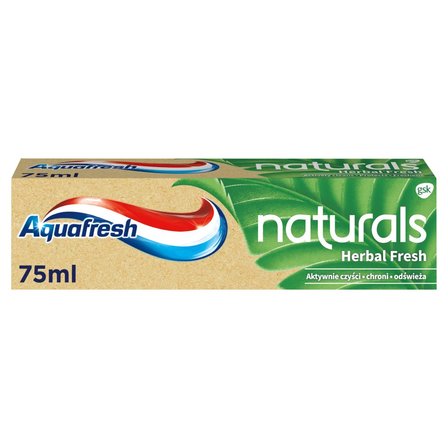 Aquafresh Naturals Herbal Fresh Pasta do zębów z fluorkiem 75 ml (1)