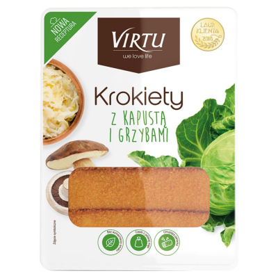 Virtu Krokiety z kapustą i grzybami 1 kg (1)