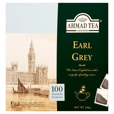 Ahmad Tea Earl Grey Herbata czarna 200 g (100 torebek) (1)