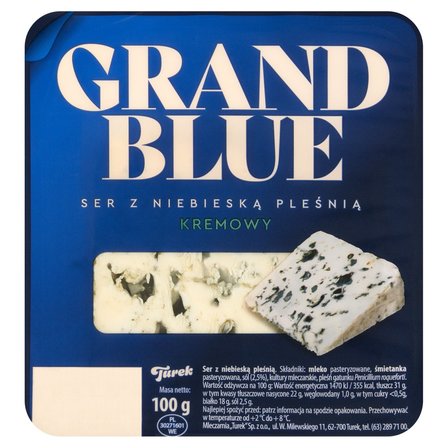 Grand Blue Ser z niebieską pleśnią kremowy 100 g (1)