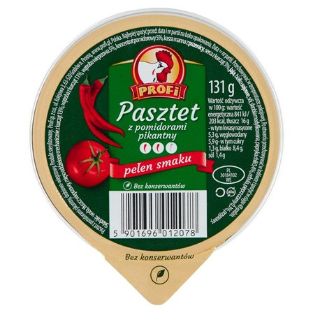 Profi Pasztet z pomidorami pikantny 131 g (1)