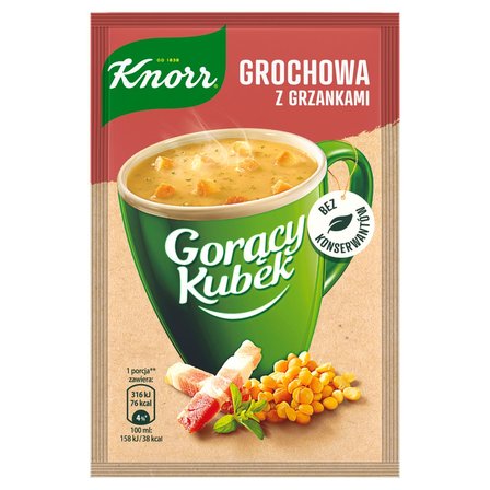 Knorr Gorący Kubek Grochowa z grzankami 21 g (1)