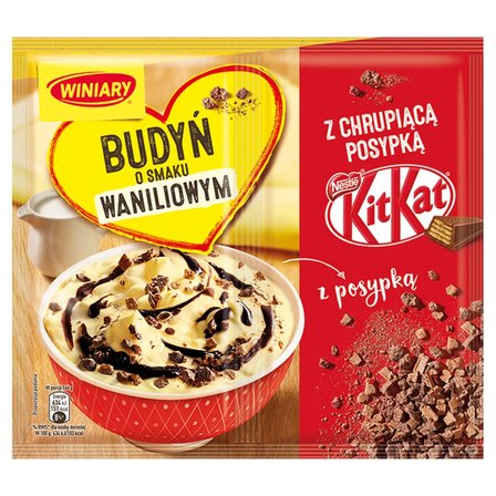 Winiary Budyń o smaku waniliowym z chrupiącą posypką KitKat 65 g (1)