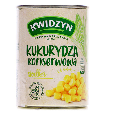 Kwidzyn Kukurydza konserwowa 400 g (7)