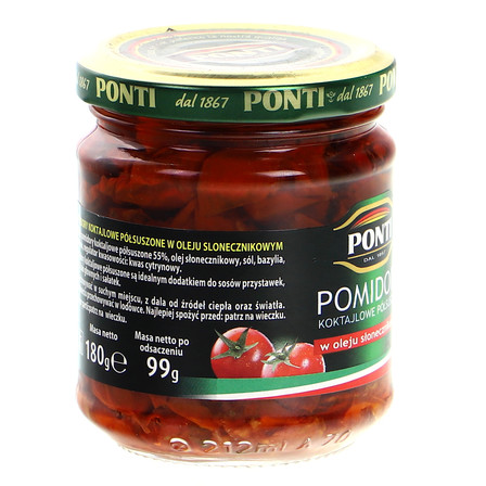 PONTI POMIDORY PÓŁSUSZONE W OLEJU 180G (10)