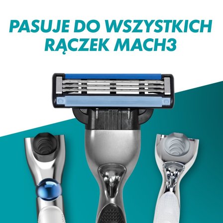 Gillette Mach3 Ostrza wymienne do maszynki do golenia dla mężczyzn, 8 ostrza wymienne (6)
