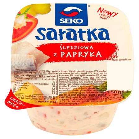 Seko Sałatka śledziowa z papryką 150 g (2)