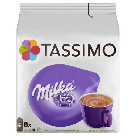 Tassimo Milka Słodzony napój kakaowy w proszku z odtłuszczonym mlekiem w proszku 240 g (8 kapsułek) (1)