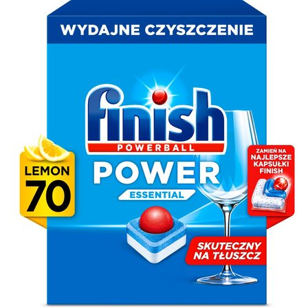 Finish Power Essential Lemon Tabletki do mycia naczyń w zmywarce 910 g (70 sztuk) (2)