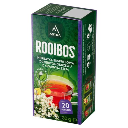 Astra Rooibos Herbatka ekspresowa Rooibos z czarnym bzem 30 g (20 x 1,5 g) (2)