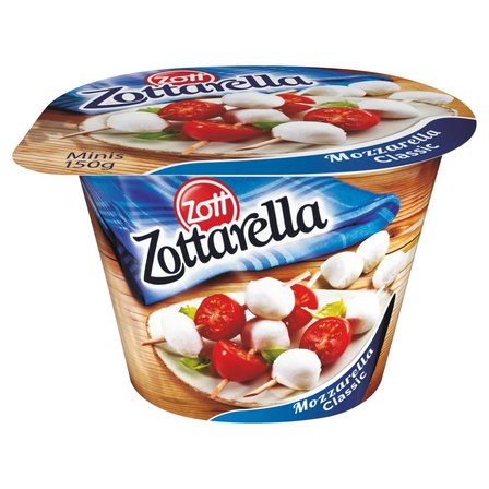 Zott Zottarella Minis Classic Ser mozzarella 150 g (1)