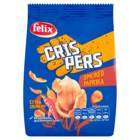 Felix Crispers Orzeszki ziemne smażone w skorupce o smaku paprykowym 125 g (1)