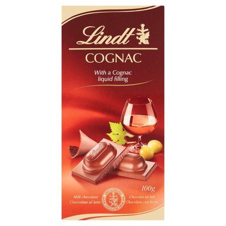 Lindt Czekolada mleczna z płynnym nadzieniem koniakowym 100 g (1)