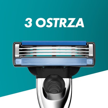 Gillette Mach3 Turbo Ostrza wymienne do maszynki do golenia dla mężczyzn, 8 ostrza wymienne (6)