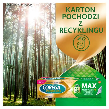 Corega Power Max Wyrób medyczny krem mocujący do protez zębowych podwójnie miętowy 40 g (8)