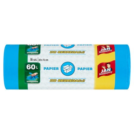 Jan Niezbędny Worki do segregacji papier 60 l 16 sztuk (1)